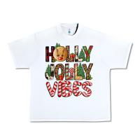 White holly jolly vibes Urban Heavy Tee - FaDigitalArtStudio