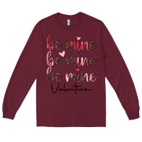 Burgundy be mine valentine Long Sleeve Tee - JahusDesignShop
