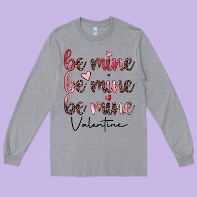 Be Mine Valentine Long Sleeve Tee Designed By Jahusdesignshop