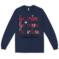 Navy be mine valentine Long Sleeve Tee - JahusDesignShop
