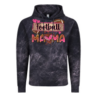 Cloud Black football mama with leopard Vintage Hoodie - Zillion Design Studio