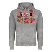 Cloud Rock football mama with leopard Vintage Hoodie - Zillion Design Studio