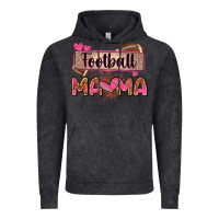 Vintage Black football mama with leopard Vintage Hoodie - Zillion Design Studio