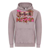 Vintage Zinc football mama with leopard Vintage Hoodie - Zillion Design Studio