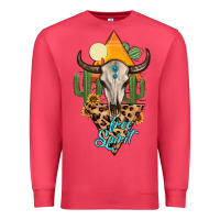Cardinal free spirit bull skull Premium Sweatshirt - MaliasSmallBusiness