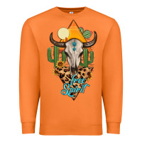 Carrot free spirit bull skull Premium Sweatshirt - MaliasSmallBusiness