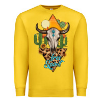 Lemon free spirit bull skull Premium Sweatshirt - MaliasSmallBusiness