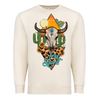 Sandshell free spirit bull skull Premium Sweatshirt - MaliasSmallBusiness