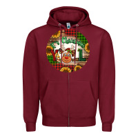 Burgundy it's Christmas y'all reindeer Christmas Zipper Hoodie - Jasminsmagicworld