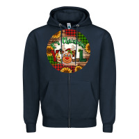 Navy it's Christmas y'all reindeer Christmas Zipper Hoodie - Jasminsmagicworld