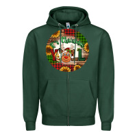 Sports Green it's Christmas y'all reindeer Christmas Zipper Hoodie - Jasminsmagicworld