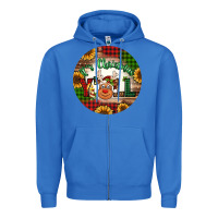 True Royal it's Christmas y'all reindeer Christmas Zipper Hoodie - Jasminsmagicworld