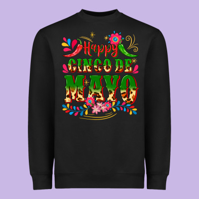 Happy Cinco De Mayo Heavyweight Sweatshirt Designed By Cts Tumbler Store