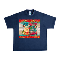 Navy drink in my hand toes in the sand tumbler Urban Heavy Tee - HRA Design Shop