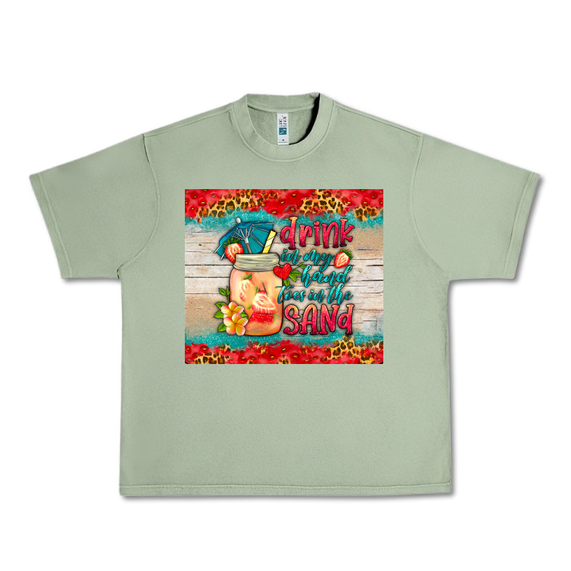 Drink In My Hand Toes In The Sand Tumbler Urban Heavy Tee by HRA Design Shop | Teevron