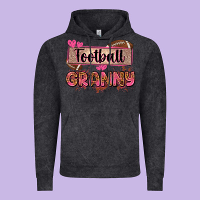 Football Granny With Leopard Vintage Hoodie Designed By Zillion Design Studio