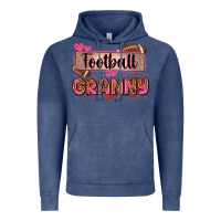 Vintage Denim football granny with leopard Vintage Hoodie - Zillion Design Studio