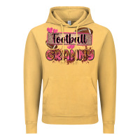 Vintage Mustard football granny with leopard Vintage Hoodie - Zillion Design Studio