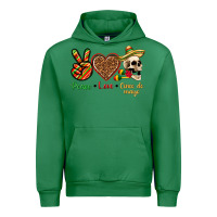 Emerald Peace Love Cinco De Mayo Urban Hoodie - texasbilliewilder