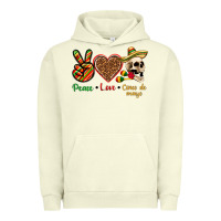Pigment Pistachio Peace Love Cinco De Mayo Urban Hoodie - texasbilliewilder