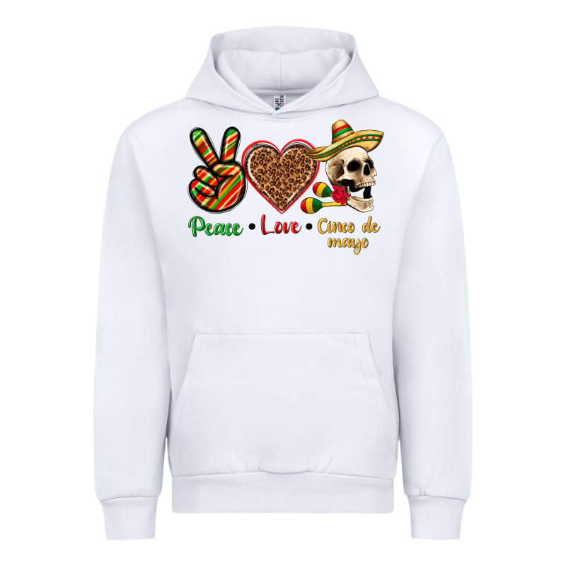 Peace Love Cinco De Mayo Urban Hoodie by texasbilliewilder | Teevron