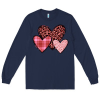 Navy hearts Long Sleeve Tee - JahusDesignShop
