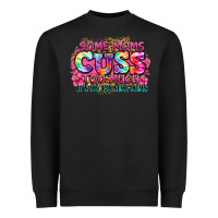 Black some moms cuss too much it's me i'm some moms Heavyweight Sweatshirt - Zillion Design Studio