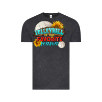 Vintage Black volleyball is my favorite season Vintage Tee - HRA Design Shop