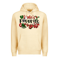 Pina Colada Santa's Favorite Caregiver Christmas Premium Hoodie - LillyAllenDesigns