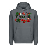 Rock Santa's Favorite Caregiver Christmas Premium Hoodie - LillyAllenDesigns