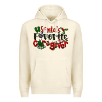 Sandshell Santa's Favorite Caregiver Christmas Premium Hoodie - LillyAllenDesigns