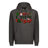 Smoke Santa's Favorite Caregiver Christmas Premium Hoodie - LillyAllenDesigns