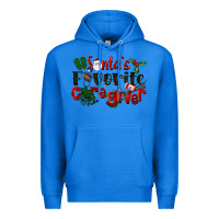 True Royal Santa's Favorite Caregiver Christmas Premium Hoodie - LillyAllenDesigns