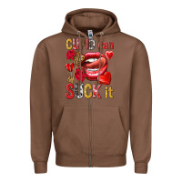 Chestnut cupid can suck it Zipper Hoodie - NancyCooperArtShop