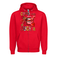 Red cupid can suck it Zipper Hoodie - NancyCooperArtShop