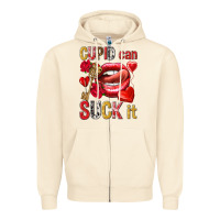 Sandshell cupid can suck it Zipper Hoodie - NancyCooperArtShop