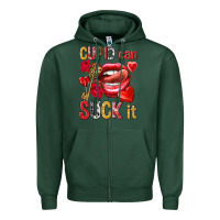 Sports Green cupid can suck it Zipper Hoodie - NancyCooperArtShop
