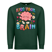 Sports Green kiss your brain Premium Sweatshirt - MaliasSmallBusiness