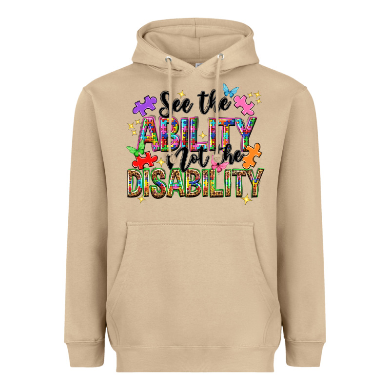 See The Ability Not The Disability Heavyweight Hoodie by NancyCooperArtShop | Teevron