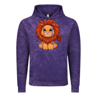 Cloud Purple lion Vintage Hoodie - texasbilliewilder
