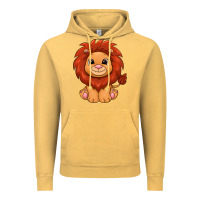 Vintage Mustard lion Vintage Hoodie - texasbilliewilder
