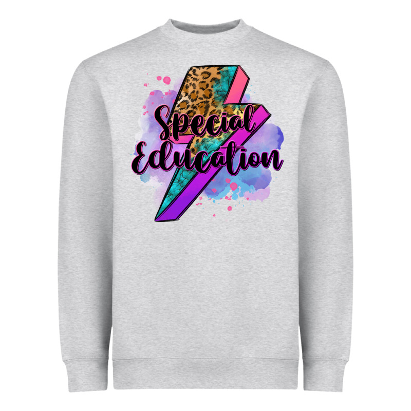 Special Eduation Teacher Lightning Bolt Heavyweight Sweatshirt by Zillion Design Studio | Teevron