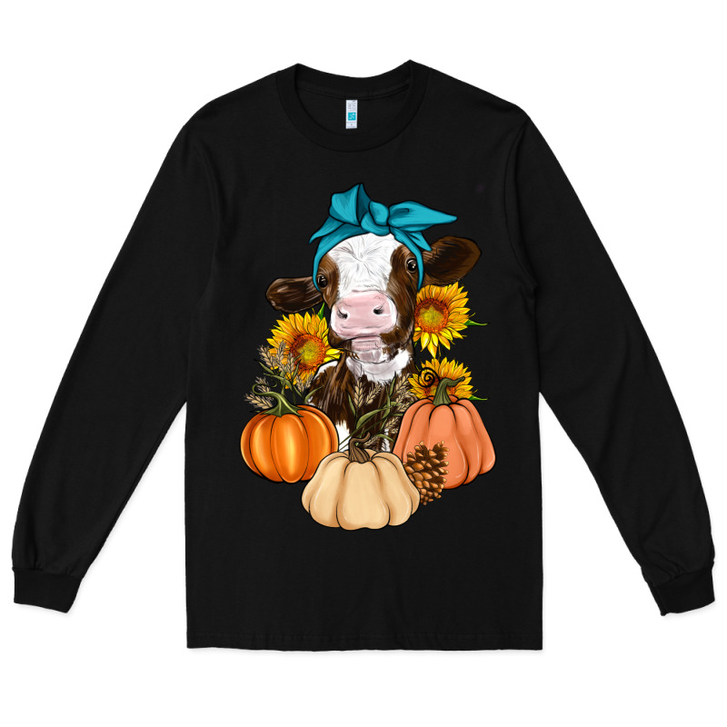 Cow Fall Pumpkin Long Sleeve Tee by Artiststas | Teevron