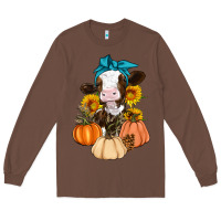 Chestnut Cow Fall Pumpkin Long Sleeve Tee - Artiststas
