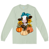 Matcha Cow Fall Pumpkin Long Sleeve Tee - Artiststas