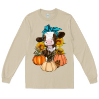 Mushroom Cow Fall Pumpkin Long Sleeve Tee - Artiststas