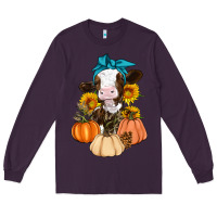 Plum Cow Fall Pumpkin Long Sleeve Tee - Artiststas