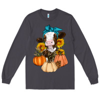 Smoke Cow Fall Pumpkin Long Sleeve Tee - Artiststas