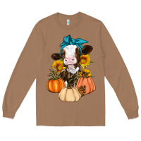 Toasted Coconut Cow Fall Pumpkin Long Sleeve Tee - Artiststas