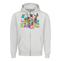 Dove Grey happy easter cross Zipper Hoodie - BarkalooDesign